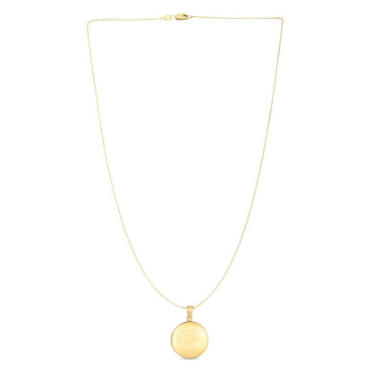 Collar con relicario Árbol de la vida en oro amarillo de 14k