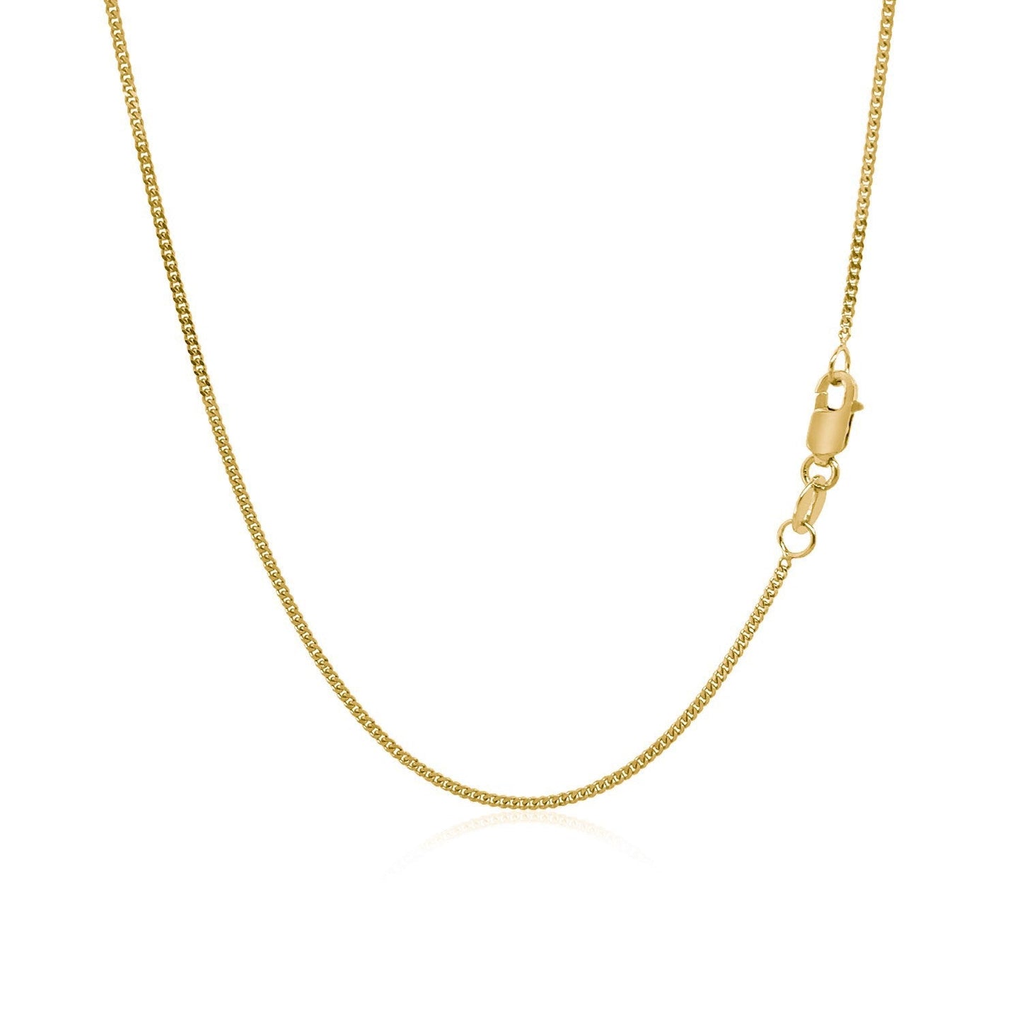 Cadena Gourette de Oro Amarillo de 14k 1.0mm