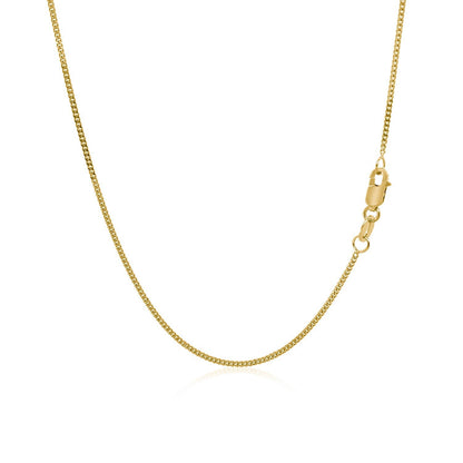 Cadena Gourette de Oro Amarillo de 14k 1.0mm
