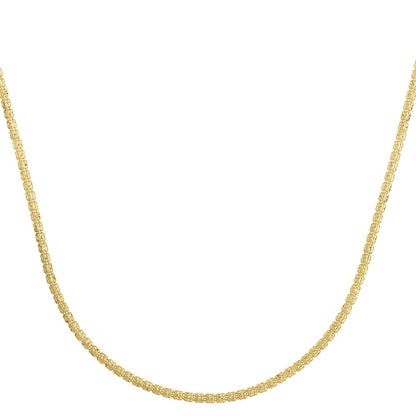 Cadena tipo "Ice Barrel" en oro amarillo de 14k (2.70 mm)