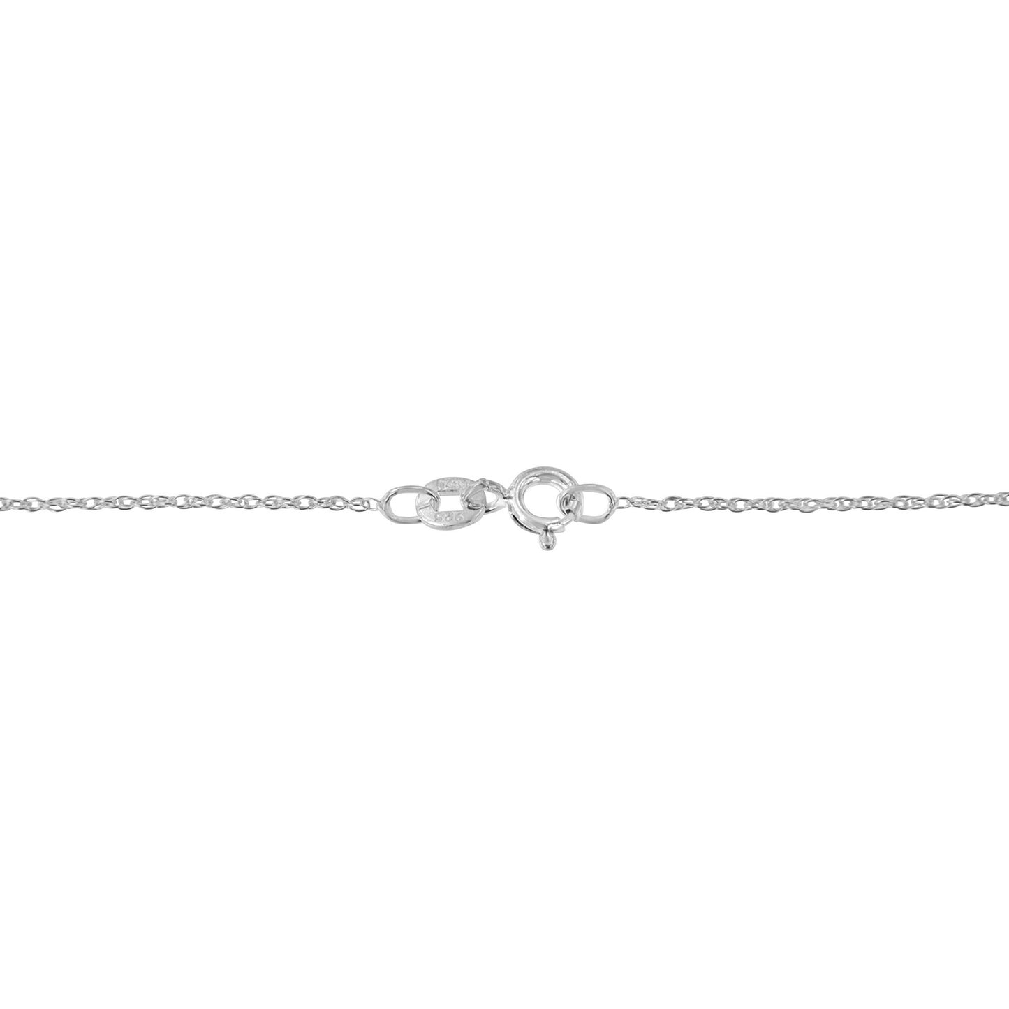 Collar con colgante en forma de corazón de doble fila de diamantes redondos de 4 quilates en plata de ley .925 de 4 Cttw de 45,72 cm (color K-L, claridad I1-I2)