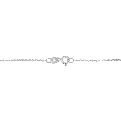 Collar con colgante en forma de corazón de doble fila de diamantes redondos de 4 quilates en plata de ley .925 de 4 Cttw de 45,72 cm (color K-L, claridad I1-I2)