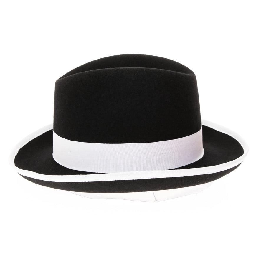 Ferrecci Premium Black And White Godfather Hat