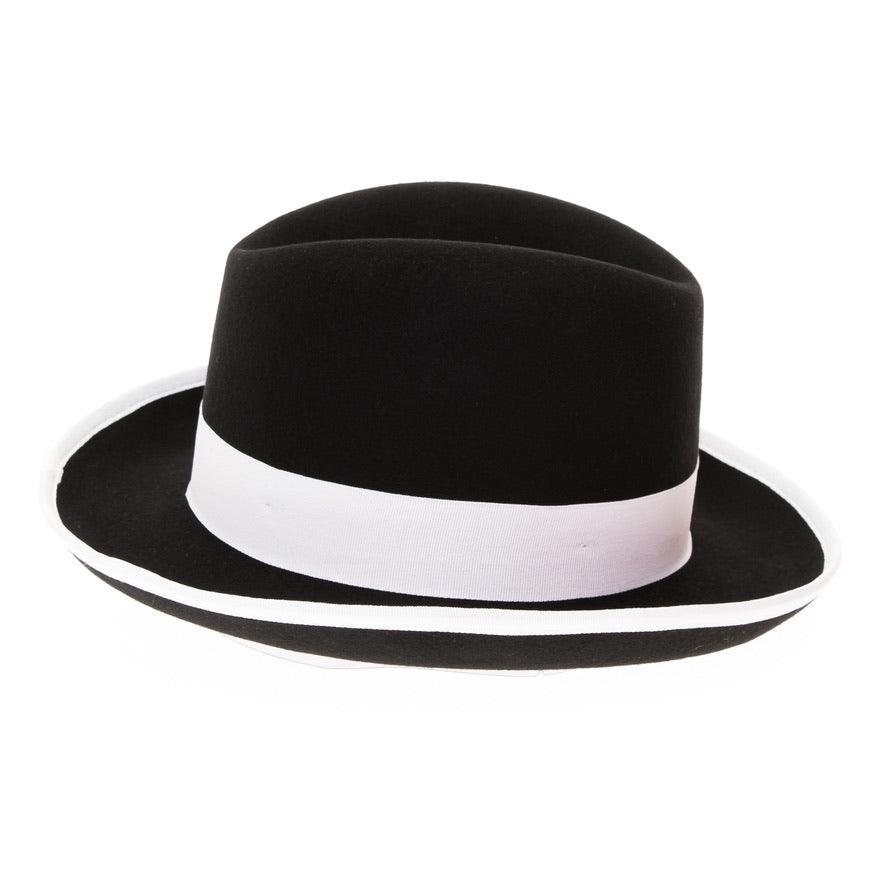 Ferrecci Premium Black And White Godfather Hat