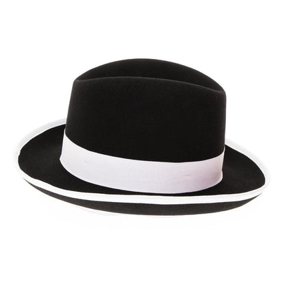 Ferrecci Premium Black And White Godfather Hat