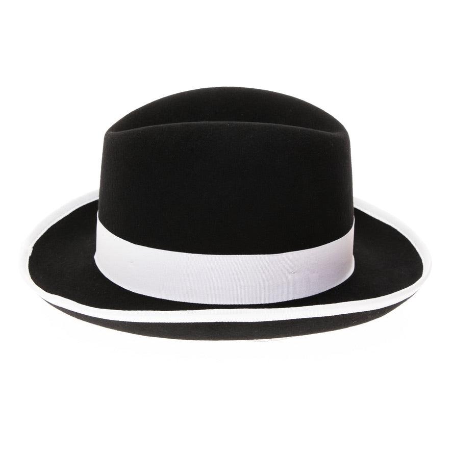Ferrecci Premium Black And White Godfather Hat