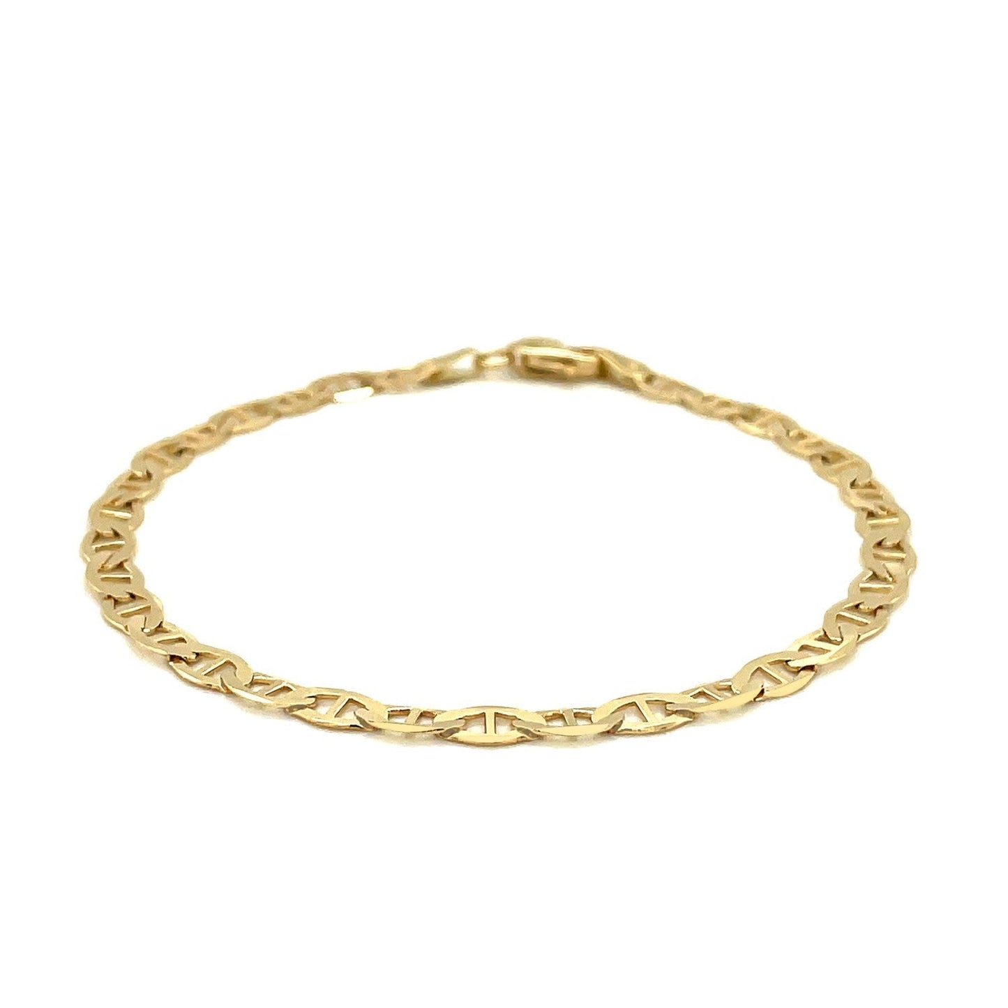 Pulsera Mariner de oro amarillo de 14k de 4,5mm