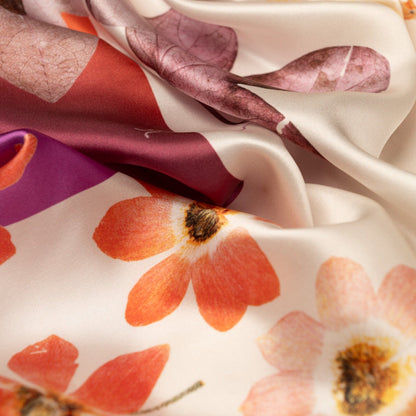 Cristina - Silk Foulard - Champagne