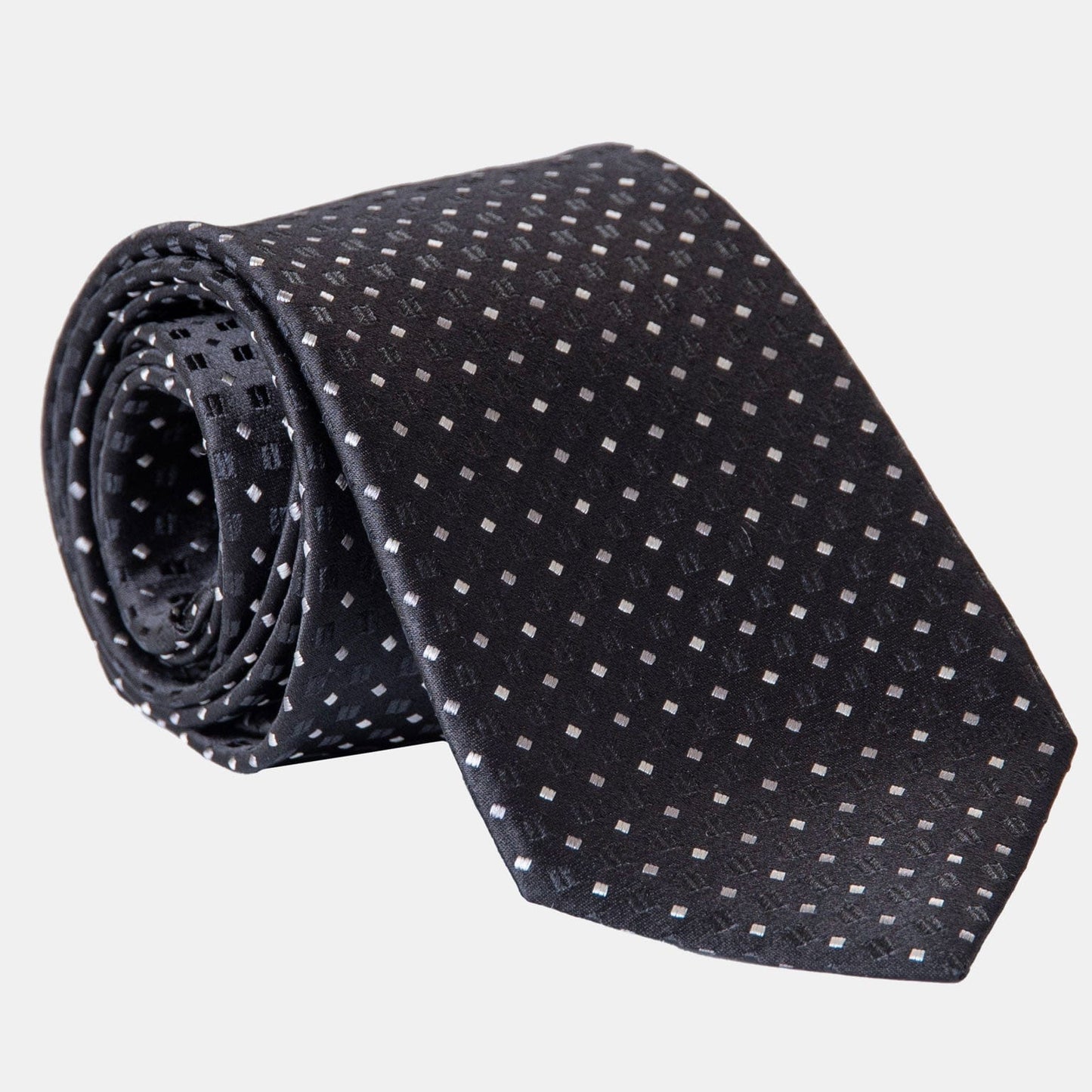 Barbera - Silk Jacquard Tie - Black - My Men's Shop