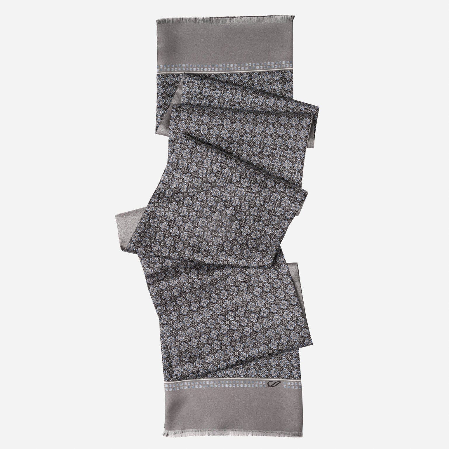 Palazzo - Reversible Silk Scarf - Charcoal - My Men's Shop