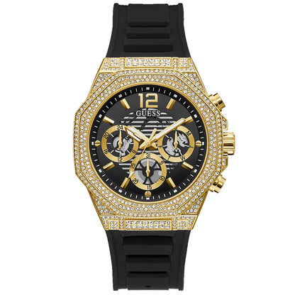 Guess para Hombre Momentum Negro Tono Dorado Multifunción