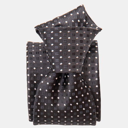 Barbera - Silk Jacquard Tie - Black - My Men's Shop