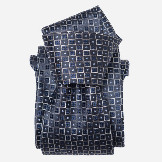 Ravenna - Silk Jacquard Tie - Blue