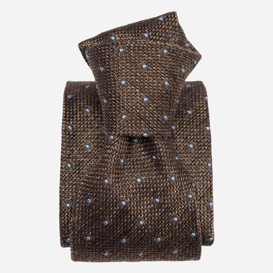 Mattei - Silk Grenadine Tie - Brown - My Men's Shop