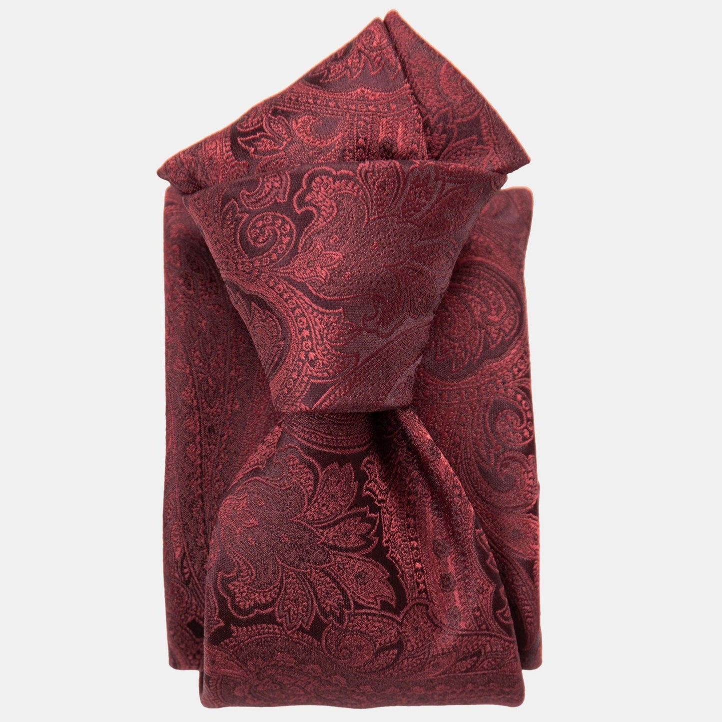 Vienna - Silk Jacquard Tie - Burgundy - My Men's Shop
