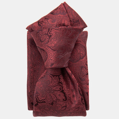 Vienna - Silk Jacquard Tie - Burgundy - My Men's Shop