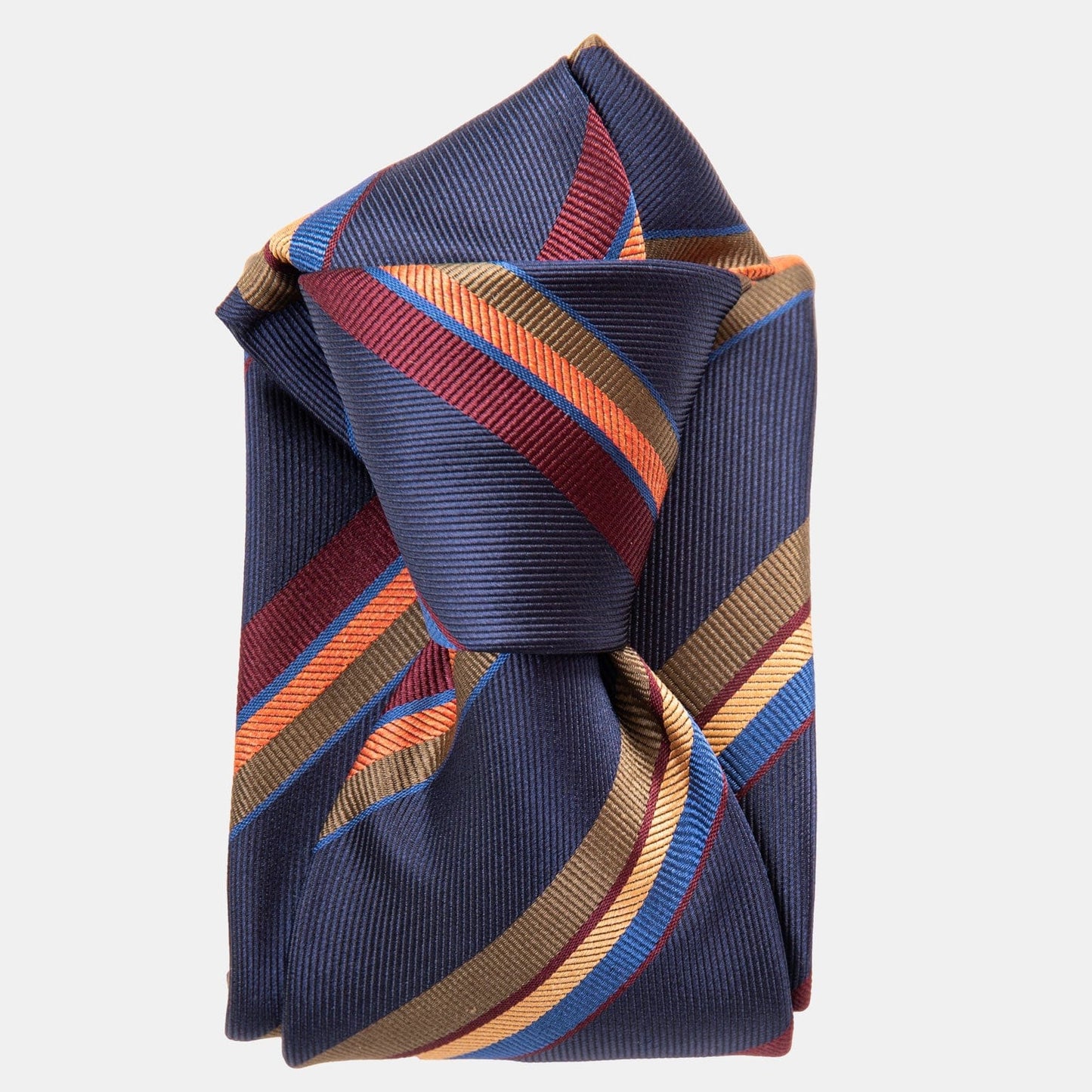 Battisti - Silk Jacquard Tie - Navy - My Men's Shop