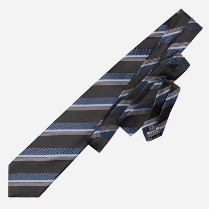 Corso - Silk Jacquard Tie - Black & Blue - My Men's Shop