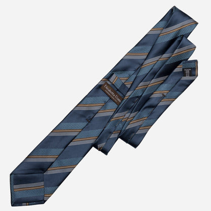Corso - Silk Jacquard Tie - Petrol Blue - My Men's Shop