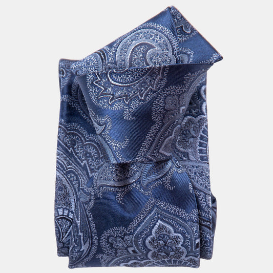 Cortina - Silk Jacquard Tie - Royal Blue - My Men's Shop