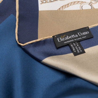 San Siro - Silk Neckerchief - Blue - My Men's Shop