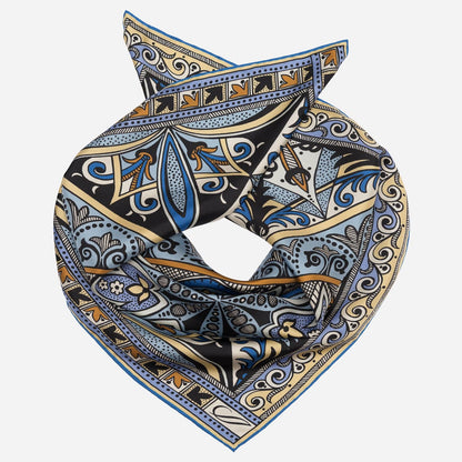 Capri - Silk Neckerchief - Azure - My Men's Shop