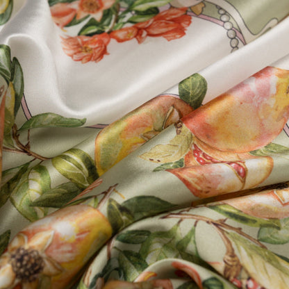 Melograno - Silk Foulard - Venetian Glass Green - My Men's Shop