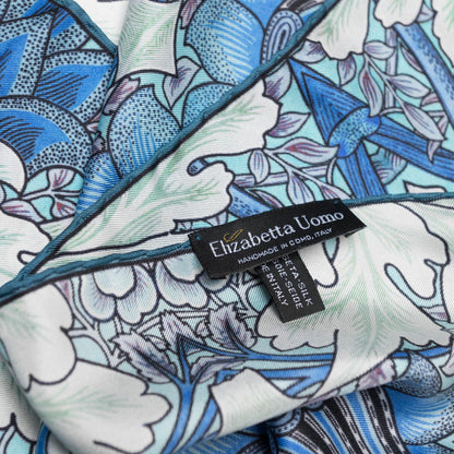St. James - Silk Neckerchief - Blue and Mint - My Men's Shop