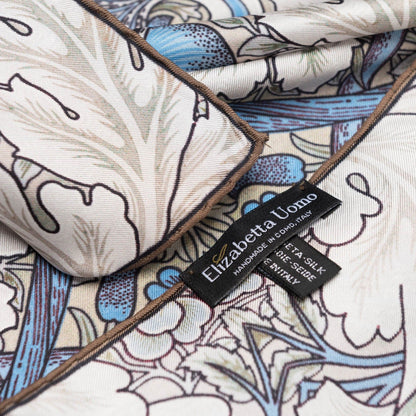 St. James - Silk Neckerchief - Blue and Tan - My Men's Shop
