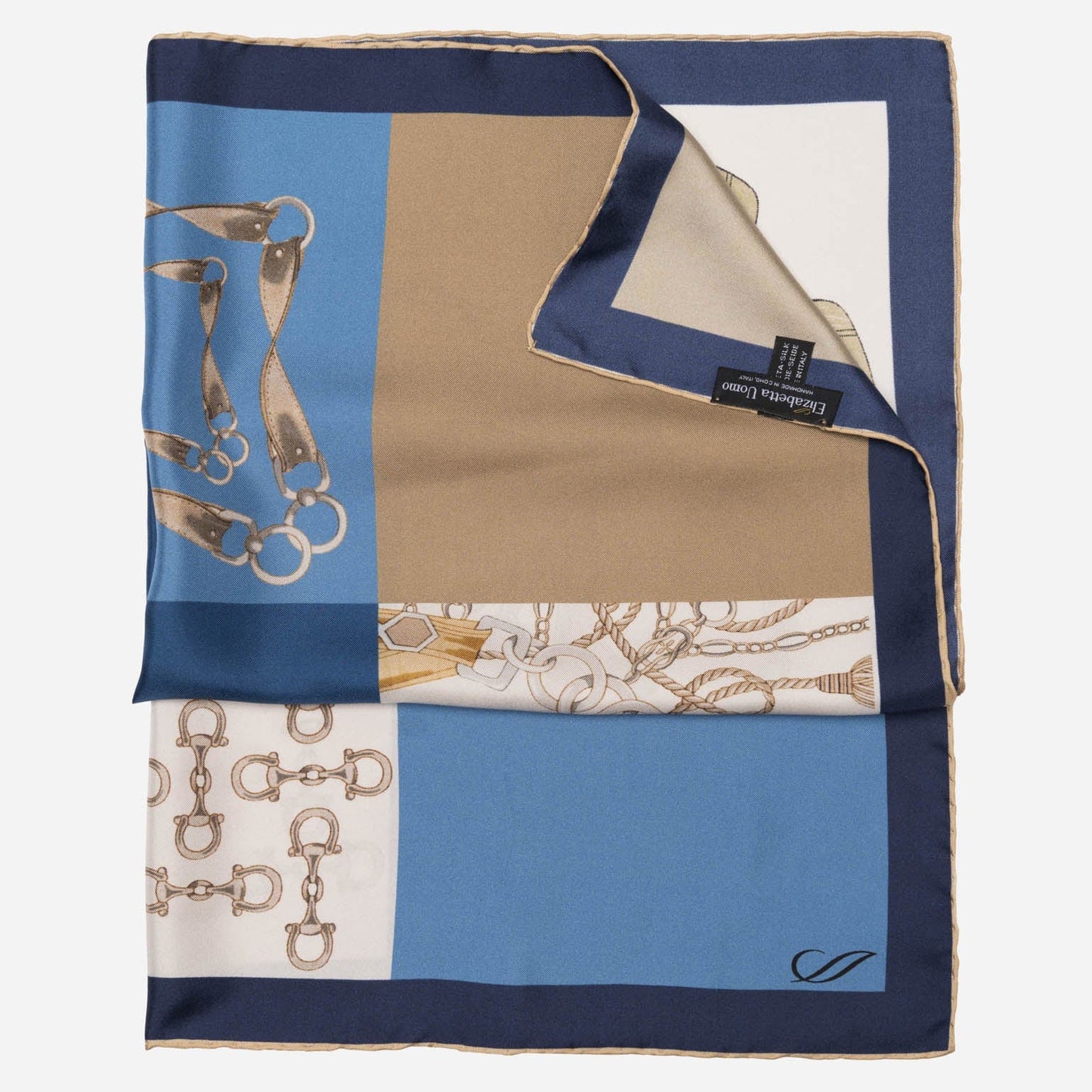San Siro - Silk Neckerchief - Blue - My Men's Shop