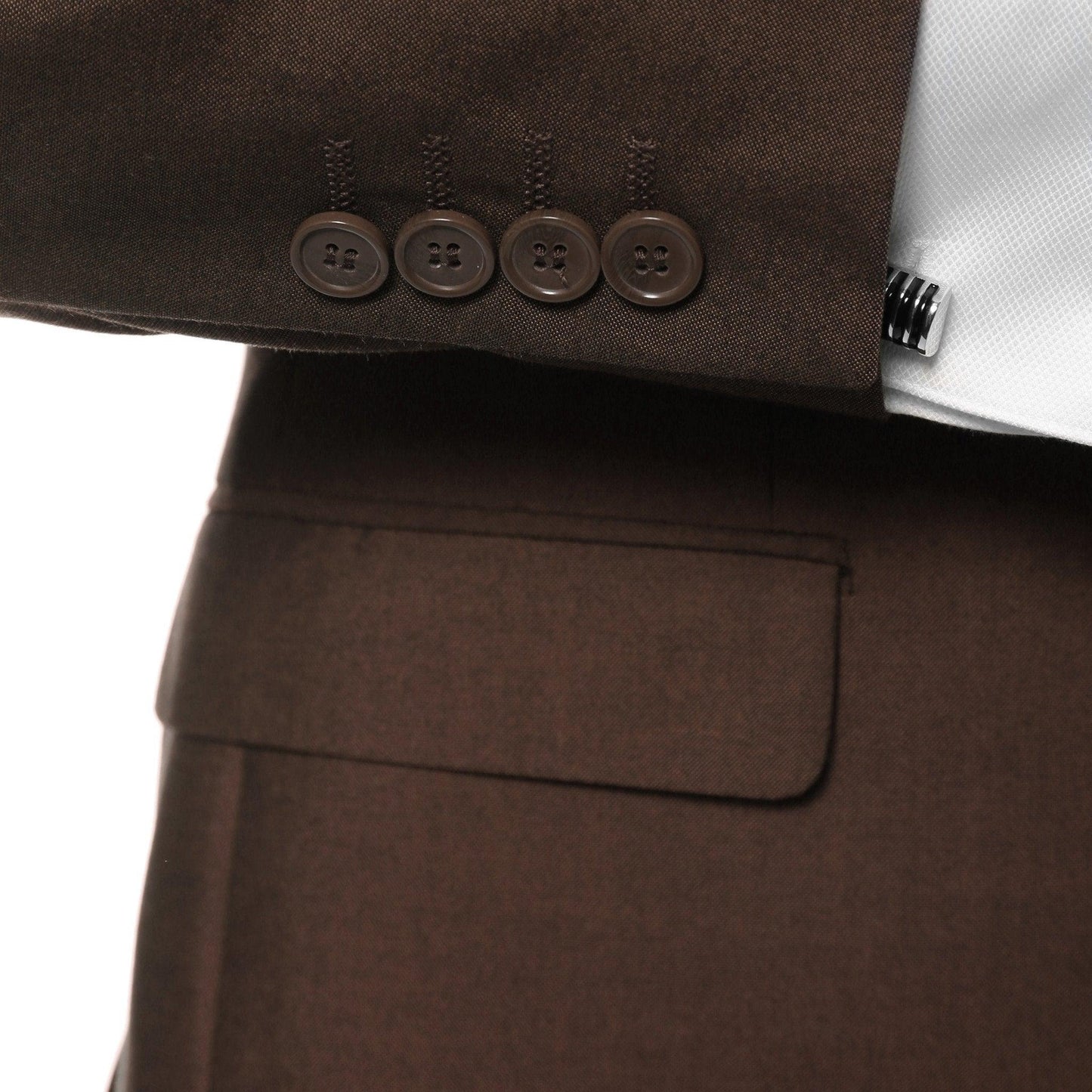 Hudson Brown Slim Fit 2 Piece Suit