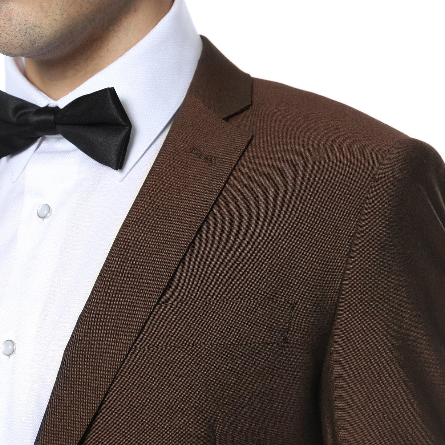 Hudson Brown Slim Fit 2 Piece Suit