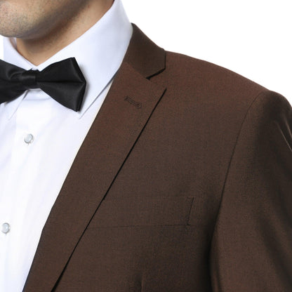 Hudson Brown Slim Fit 2 Piece Suit