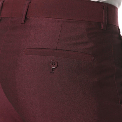Hudson Burgundy Slim Fit 2 Piece Suit