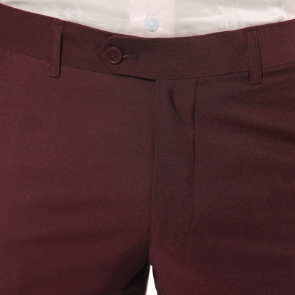 Hudson Burgundy Slim Fit 2 Piece Suit