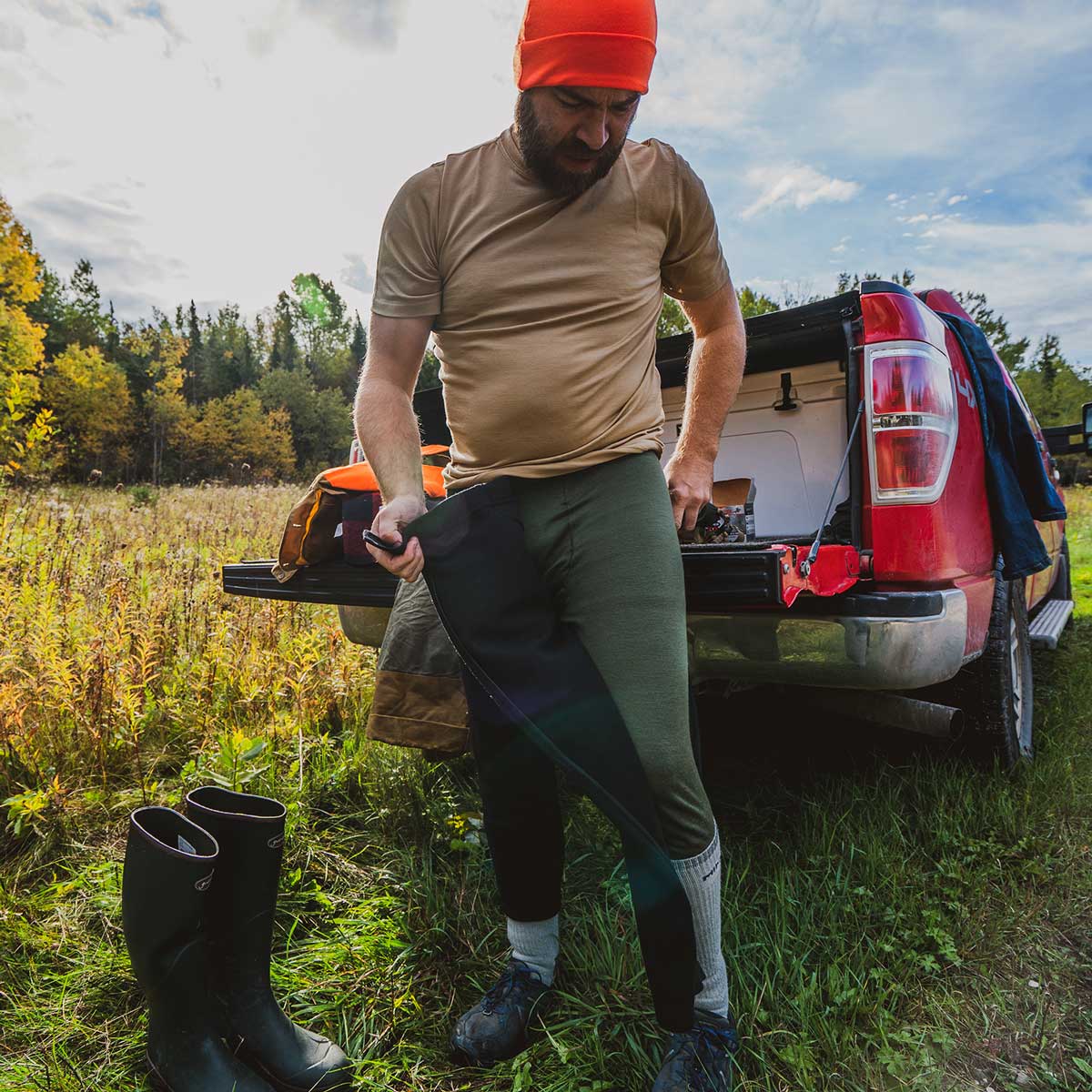 Expedition - Chugach Men's Zip-Off 3/4 Bottoms 100% Merino Wool - My Men's Shop