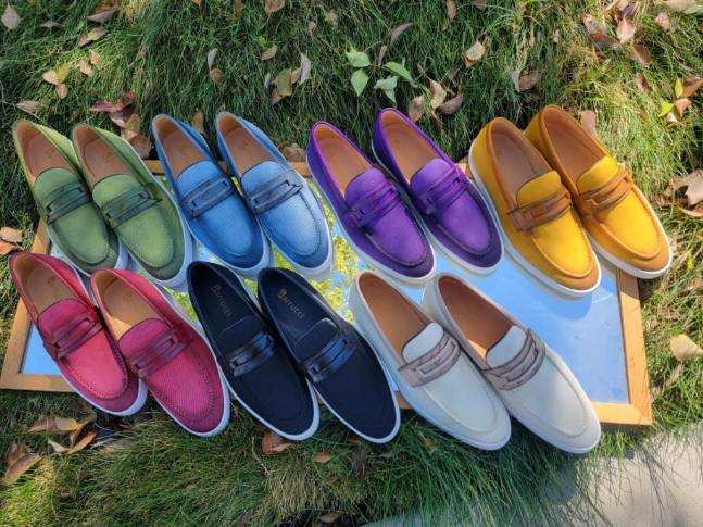 KS529-07  CANVES PENNY LOAFER - My Men's Shop
