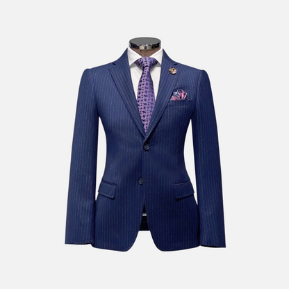 Daspin Pinstriped Wool Suit - My Men's Shop