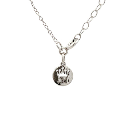 Colgante de animal de plata de ley con diamante negro de 0,08 ct