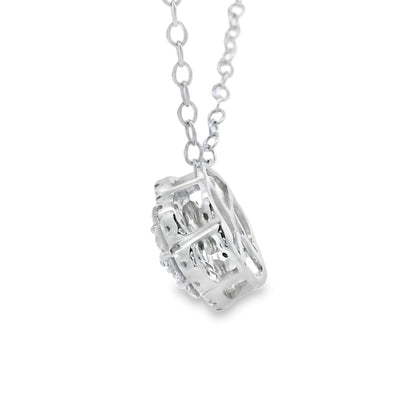 Colgantes de moda de diamante de 0,25 ct Oro blanco de 10 KT