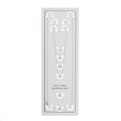 Cadenas para mujer de oro blanco de 10 quilates