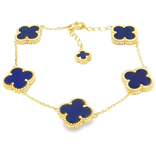 Lapis Lazuli Bracelet Sterling Silver