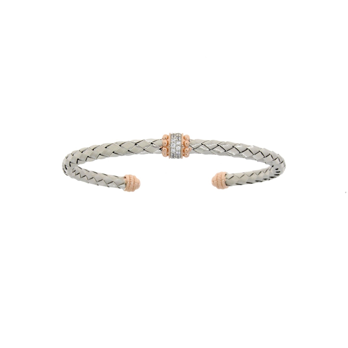 Pulsera de plata esterlina con circonita cúbica