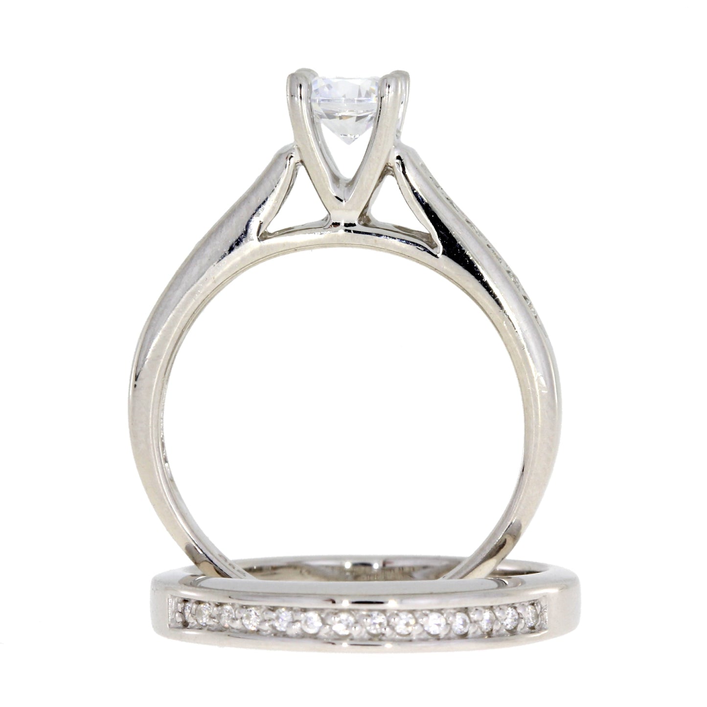 Circonita Cúbica CZ Plata Esterlina Nupcial