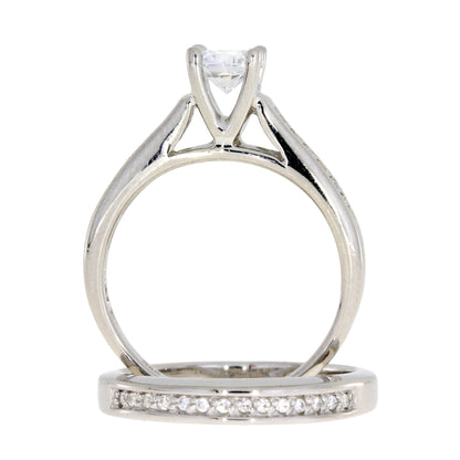Circonita Cúbica CZ Plata Esterlina Nupcial
