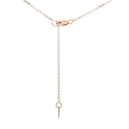 Colgantes de moda de zafiro y diamante de 0,73 ct. Oro rosa de 10 kt.