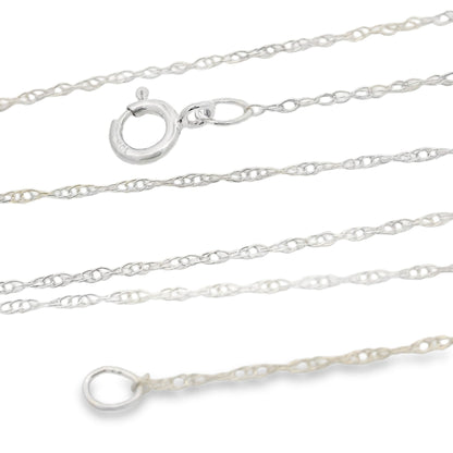 Cadenas para mujer de oro blanco de 10 quilates