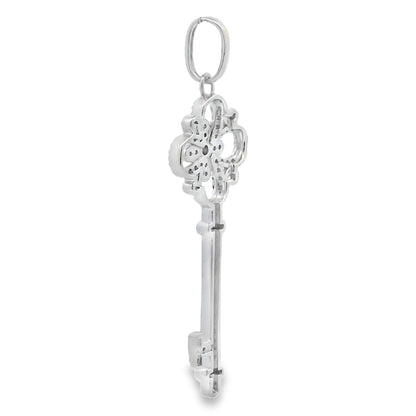 Colgantes de moda de moissanita de .66 ct de plata de ley