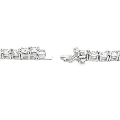 Collar de tenis de moissanita de 39,98 ct en plata de ley