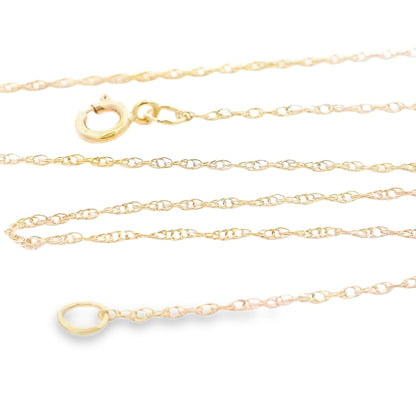Cadenas de mujer de oro amarillo de 14 quilates